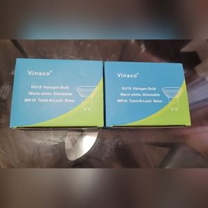 Vinaco Gu10 bulb 6pack 50w for track lighting